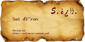 Sal Áron névjegykártya